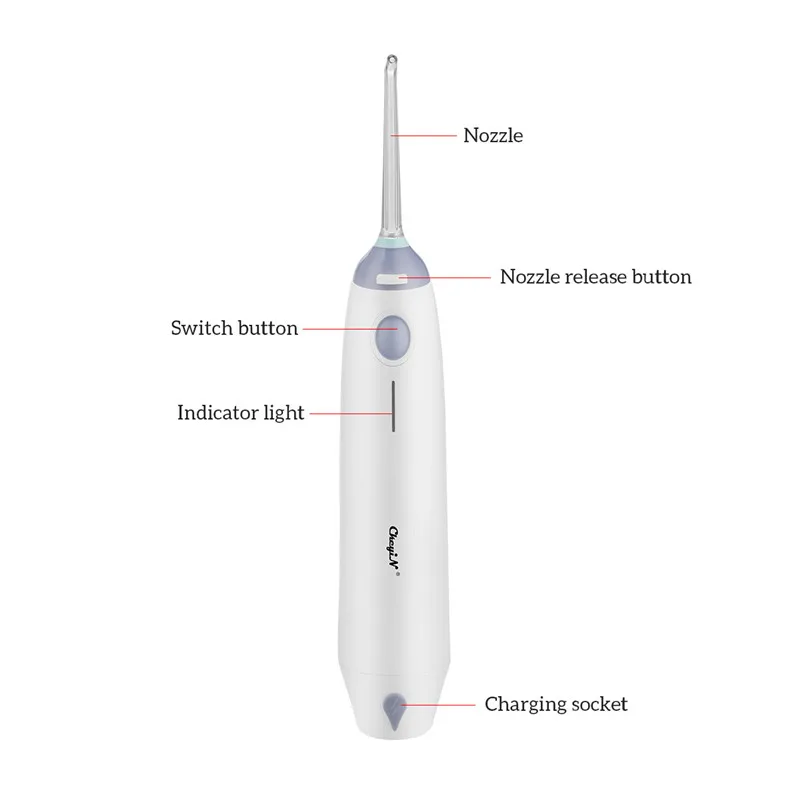USB аккумуляторная Вода Flosser Профессиональный ирригатор полости рта очищающий, отбеливающий Пульс поток воды зубочистка для ухода за зубами