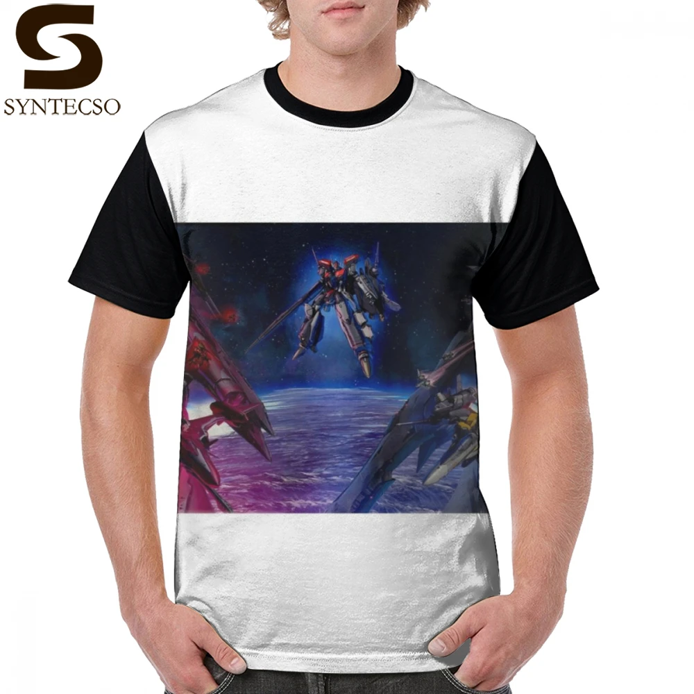 

Robotech MACROSS T Shirt MACROSS T-Shirt Graphic Male Graphic Tee Shirt Beach 6xl Short-Sleeve 100 Polyester Funny Tshirt