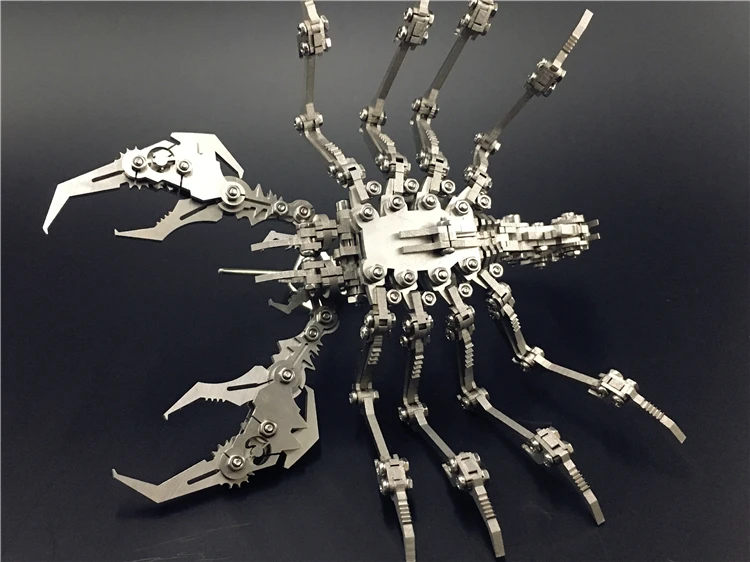 ММЗ модель SteelWarcraft 3D Металл puzzlel Скорпион король сборка животных Металлическая Модель Набор DIY 3D лазерная резка модель головоломка Рабочий стол