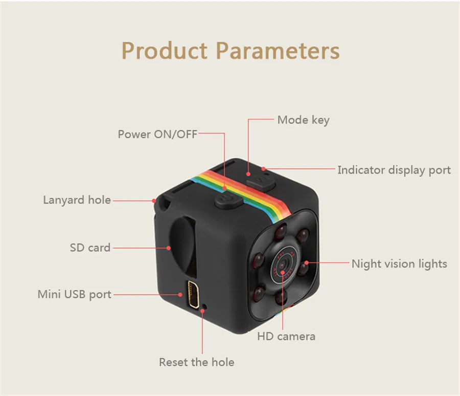 1080P HD SQ11 SQ12 Mini Camera SQ13 SQ23 Wifi Micro Cam Video Audio Recorder Camara Espia Gizli Kamera Support Hidden TF Card