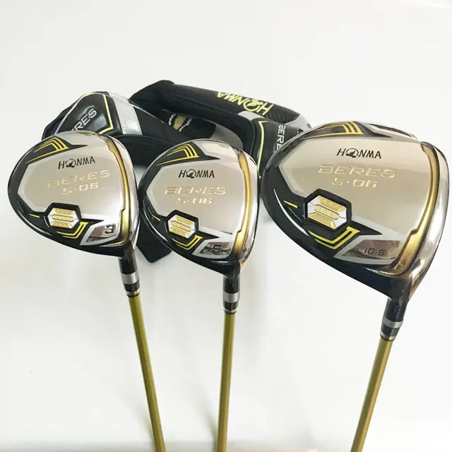 New mens Golf wood set HONMA S 06 3 star clubs wood driver+fairway wood