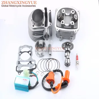 

58.5mm Big Bore Cylinder Kit & Cylinder Head Kit & A9 Cam & AC CDI & Igniter for GY6 150cc Upgrade 155cc 157QMJ 4T Scooter