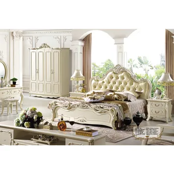 

Antique French European Style Oak Solid Wood bedroom Furniture