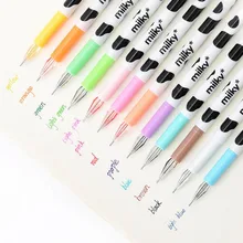 1 шт цветные канцелярские принадлежности молочная корова Алмазная гелевая ручка Милая Студенческая ручка на водной основе детская ручка с рисунком граффити 12 цветов на выбор