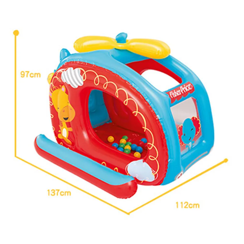 Детский надувной замок для дома, вертолет, детский озорной шарик водорослей, бассейн для родителей и детей G2035