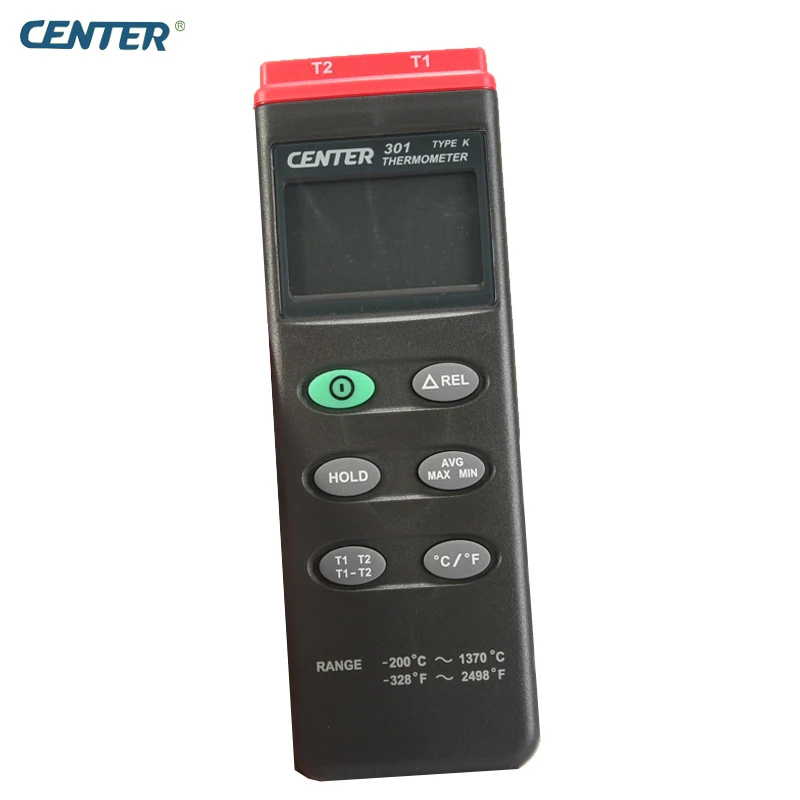 

CENTER-301 2 Channels Input Digital Thermometer with range -200~1370C