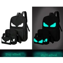 Estilo Senkey Hombres Mochila de Viaje de La Moda Noctilucentes Hombres Anime Mochila Para Adolescentes Boy Populares Mochila Ordenador Portátil