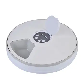 

TPFOCUS Automatic Timing Feeder 6-Grid Cat Dog Electric Food Dispenser Dish with Music Alert Function Pet Supplies Pet Products