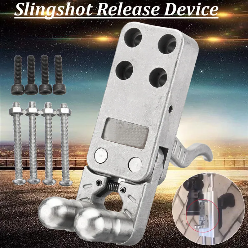 

Silver Stainless Steel Slingshot Release Device With Screws DIY Catapult Rifle Trigger Durable Wristband Shot Bow Accessories