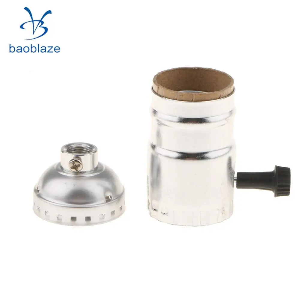 Edison Vintage Lamp Light Base Socket Holder E27 Screw Bulbs -Suitable for Bare Bulb Features With switch