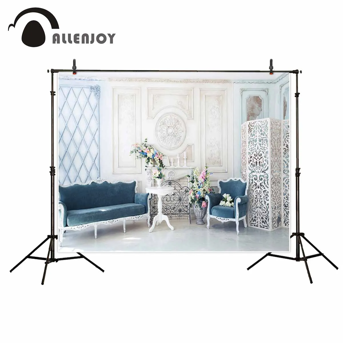 Allenjoy элегантные фоны для студийной фотосъемки с изображением дивана цветов