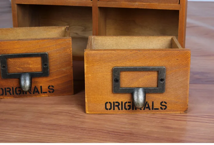Деревянный ящик Zakka с 6 ящиками модель JL 0948 1 шт.|wood cabinet drawers|wood drawer boxcabinet |