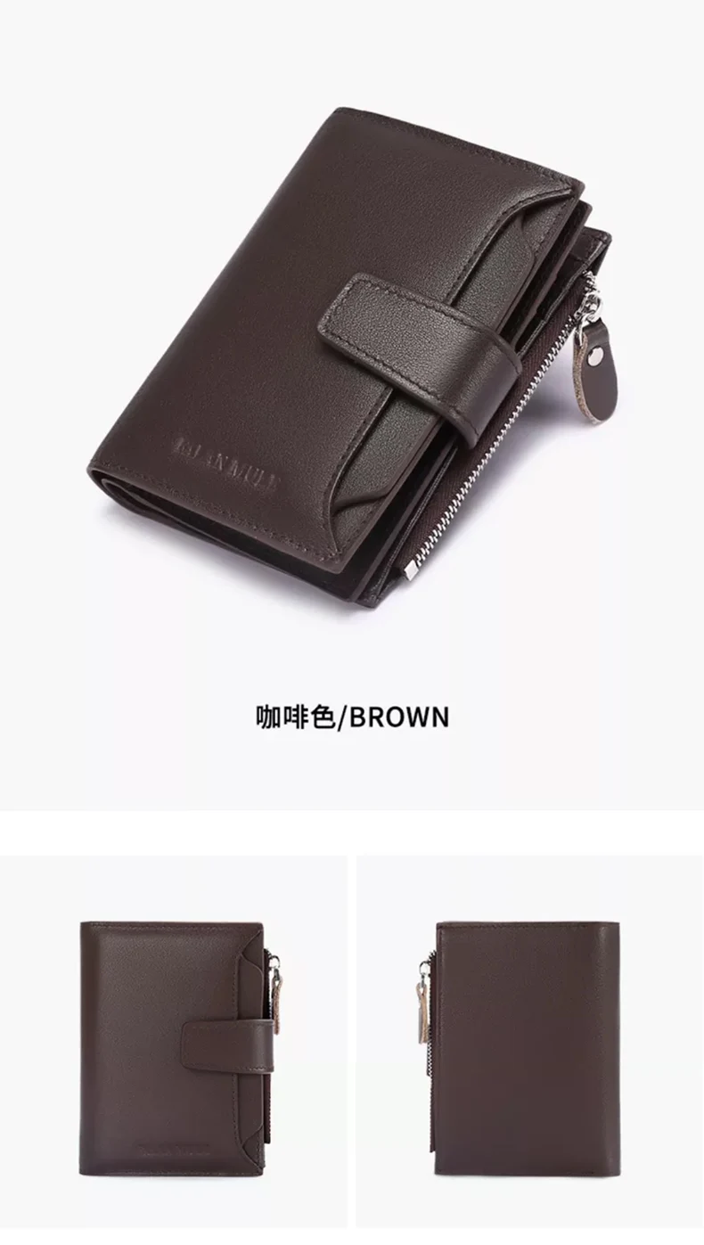 FALANMULE мужской короткий кожаный бумажник верхний слой кожаный корейский модный многофункциональный Повседневный Кошелек Для водительских прав