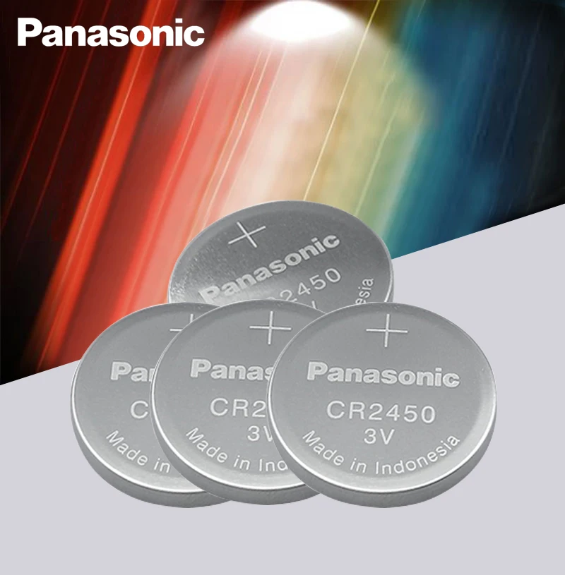 2 шт. новый оригинальный Panasonic CR2450 CR 2450 3V литиевая кнопка батареи для часов