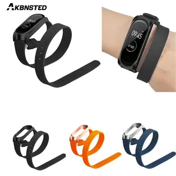 

AKBNSTED Silicone Longer Wrist Band For Xiaomi MI Band 4 Replacement Watch Band For Xiaomi Mi Band 4 Watch Strap Accessories