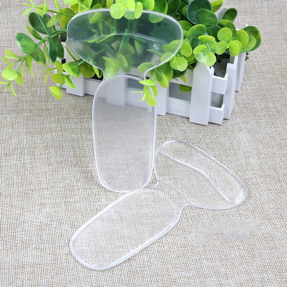 

1 Pair Comfort Pads Thickened Protector Feet Care Heel Liner Insert T Shape Wear Resistant Shock Absorption Self Adhesive