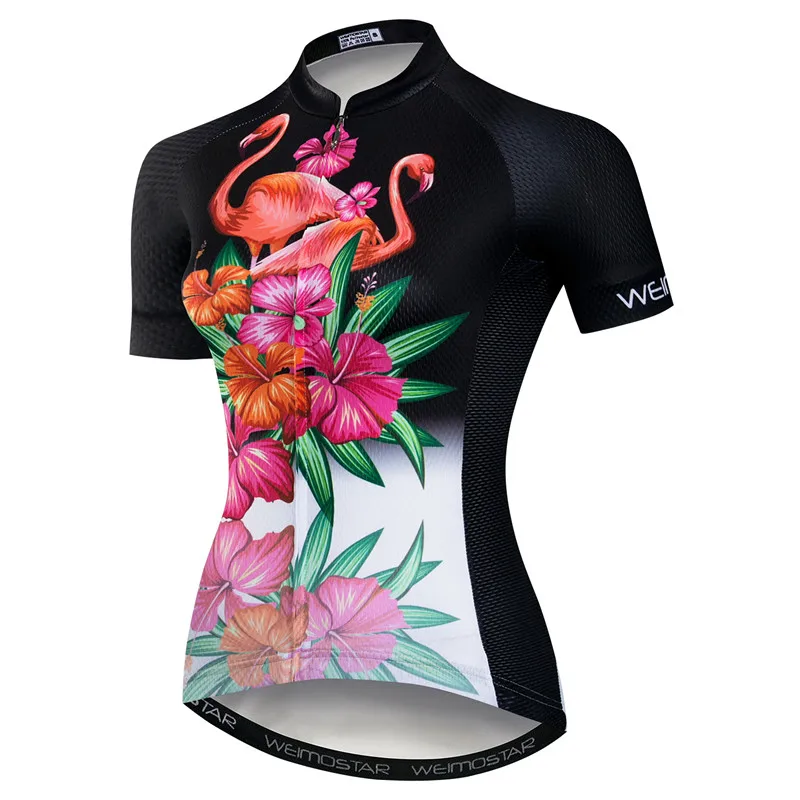 Color 10 Weimostar летние шорты рукавом Велоспорт Джерси Для женщин дышащий MTB велосипед Джерси Спорт на открытом воздухе горные велосипедный вынос руля Костюмы Ciclismo - Цвет: Color 10