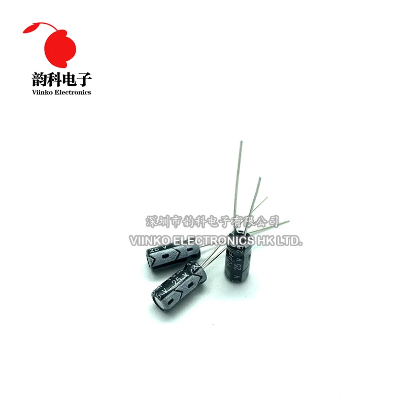 

50pcs 10UF 25V 4X7mm Electrolytic Capacitor 25V 10UF 4*7mm Aluminum Electrolytic Capacitor