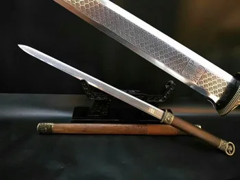 

Handmade Chinese Wushu Sword Sharp High Manganese Steel KungFu Tang Han Huanshou Jian