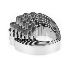 7 шт. общий пион печенье лепесток пиона помадка для бисквита нож для сэндвичей пион формочка для печенья в виде цветка набор кухонных инструментов