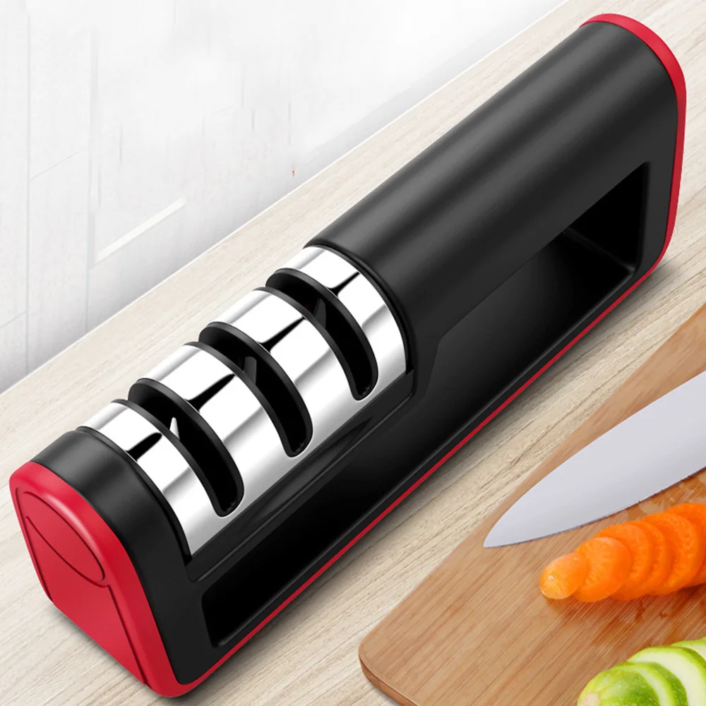 Eworld Professional 3 Stages Knife Sharpener Knife Grinder Non-Slip Silicone Rubber Quick Knife Sharpening Kitchen Tools Eworld Professional 3 Stages Knife Sharpener Knife Grinder Non-Slip Silicone Rubber Quick Knife Sharpening Kitchen Tools