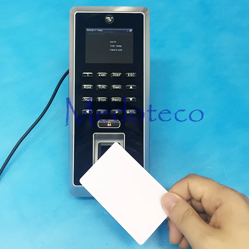 

SilkID fingerprint Access Control+Tcp/ip 13.56mhz IC Card Door Access Control System anti-fake finger sensor take photo F20/F21