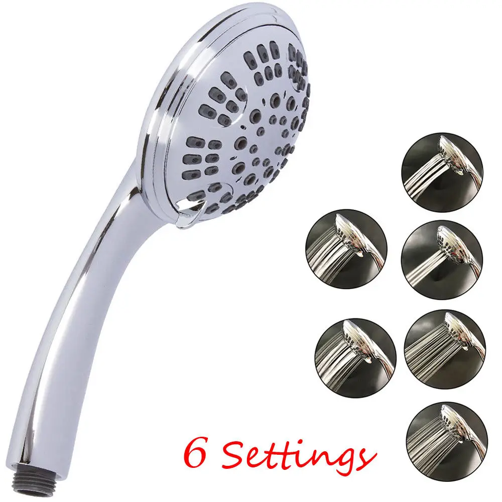 High Pressure 6 Spray Settings Massage Spa Detachable Hand Held