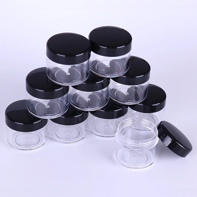 

10pcs Plastic Empty Nail Decoration Storage Box Set Bead Jewelry Case Container Transparent Manicure Nail Decorations Organizer