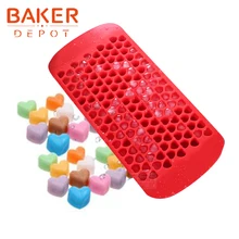BAKER DEPOT, силиконовая форма для льда, форма сердца, шоколадный кубик льда, поднос, квадратная форма для конфет, клейкая помадка, форма для выпечки торта, формы для выпечки