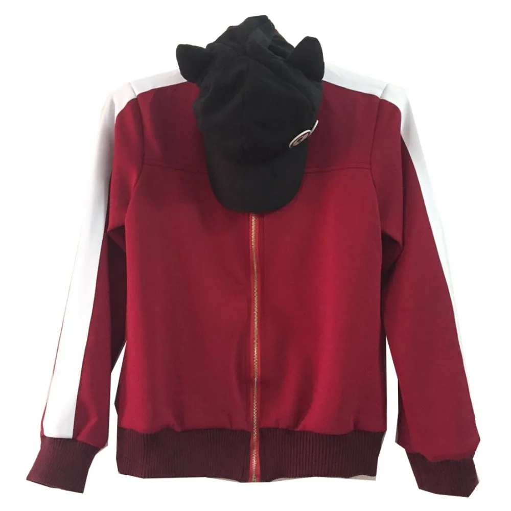 

2019 Neon Genesis Evangelion EVA Soryu Asuka Langley Cat Hat Cosplay Costume Jacket Coat Hoodie+Hat