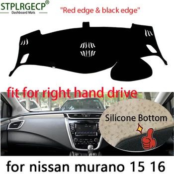 

Right hand drive Double layer Dash Mat Dashmat Dashboard Cover Sun Shade Dash Board Cover Carpet for nissan murano 2015 2016