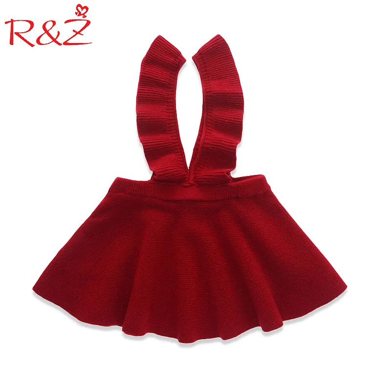 R& Z/платье для маленьких девочек коллекция года, осенний вязаный жилет в Корейском стиле Однотонный свитер с грибком из дерева Vestidos, шерстяное платье для девочек, детская одежда, k1