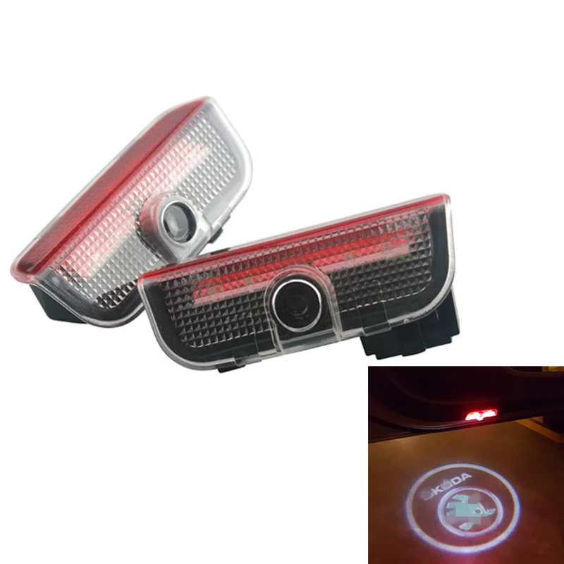2Pcs No Drill LED Car Door Laser Projector Logo Ghost Shadow Welcome Light For Skoda Superb 2009-2015 Octvia Octavia 2004-2008 2Pcs No Drill LED Car Door Laser Projector Logo Ghost Shadow Welcome Light For Skoda Superb 2009-2015 Octvia Octavia 2004-2008