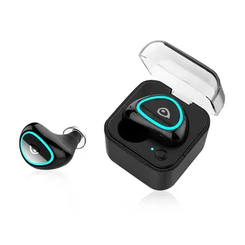 

Mini Charging Box Wireless Bluetooth Headset In-ear Sports Earphones Music Earbuds Portable Stereo Headphones Black White M19
