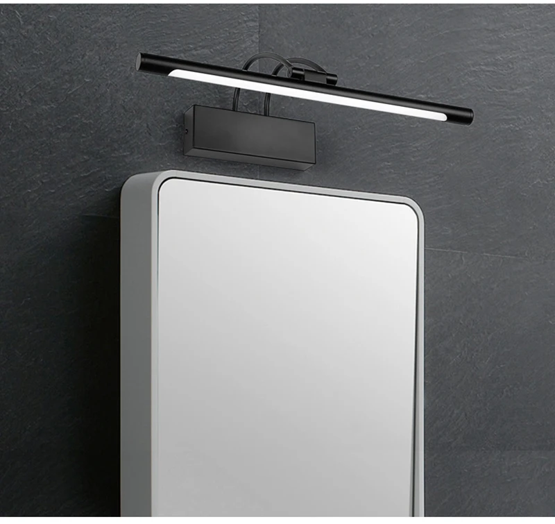 Светодиодный светильник-зеркало для ванной комнаты, настенный светильник для спальни, водостойкие Современные настенные бра с черным рисунком, светильник для ванной комнаты ing
