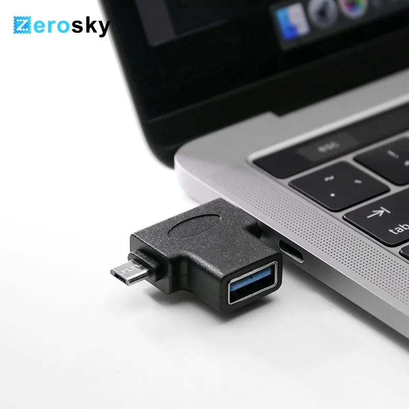 3 в 1 USB 0 Micro Type C OTG адаптер конвертер для Xiaomi Samsung телефонов Android|Переходники и