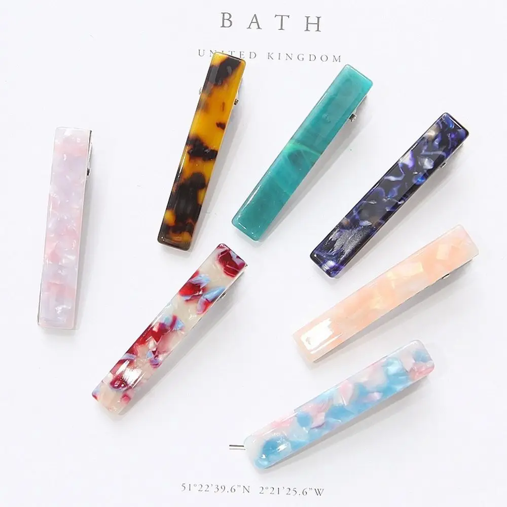 

1PC Women Japanese Acetate Long Colorful Barrettes Elegant Hair Clips Headbands Lady Metal Hairpins Fashion Hair Accessories