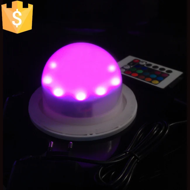 

D12cm 5V 1A LED Lights IP65 floating in the pool Spot Lights remote control RGBW battery powered direct charge 12LED 20pcs/lot