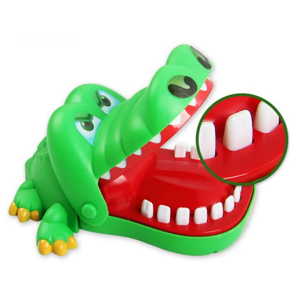 

2019 Creative Spoof Toy Large Bite Crocodile Mouth Dentist Bite Finger Game Shocker Funny Gags Toys for Kids Play Fun New