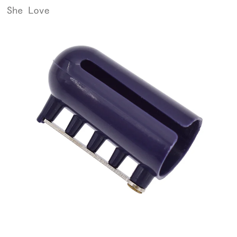 

She Love Yarn Spring Guides Plastic Braided Knuckle Jacquard Assistant knitting Needle Thimble Sewing Accessories