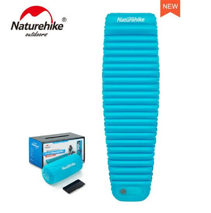 

Naturehike TPU Inflatable Mattress Mummy Manually Hand Press Sleeping Pads Ultralight Tent Air Pad Sleeping Pads Camping Mat