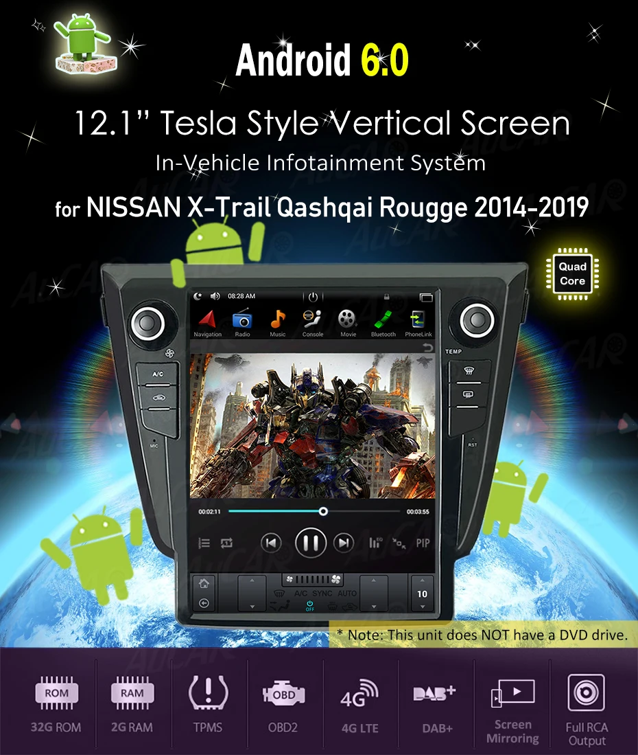 Clearance Tesla style Android 7.1 Car Radio GPS Navigation for NISSAN X-TRAIL 2014 2015 2016 2017 2018 Stereo Multimedia Headunit 6