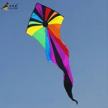 Новинка 7 м мощность треугольные воздушные змеи/воздушный змей-призрак с ручкой и линией хороший Летающий