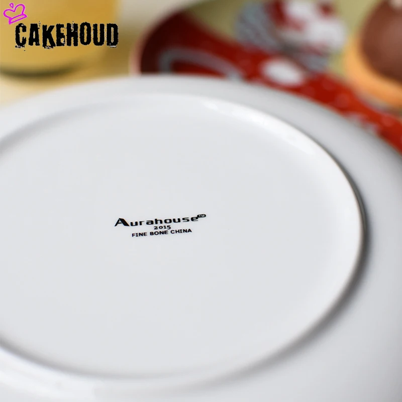 CAKEHOUD Рождественский костяной фарфор тарелка мультфильм Ручная Роспись Тарелка