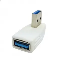 100 шт белый 90d USB 3,0 мужчин и женщин вертикальный левый угловой адаптер для Retina MacBook, Бесплатная доставка по FedEx
