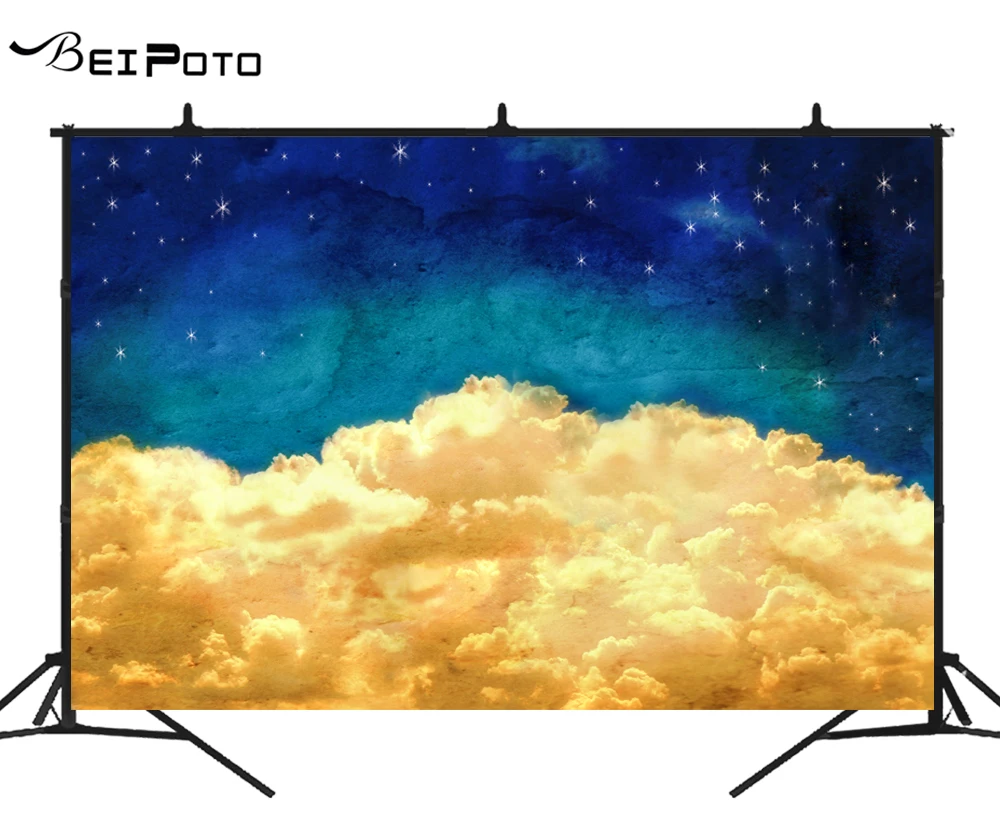 BEIPOTO облачная фотография для фона новорожденный реквизит ночные звезды детский