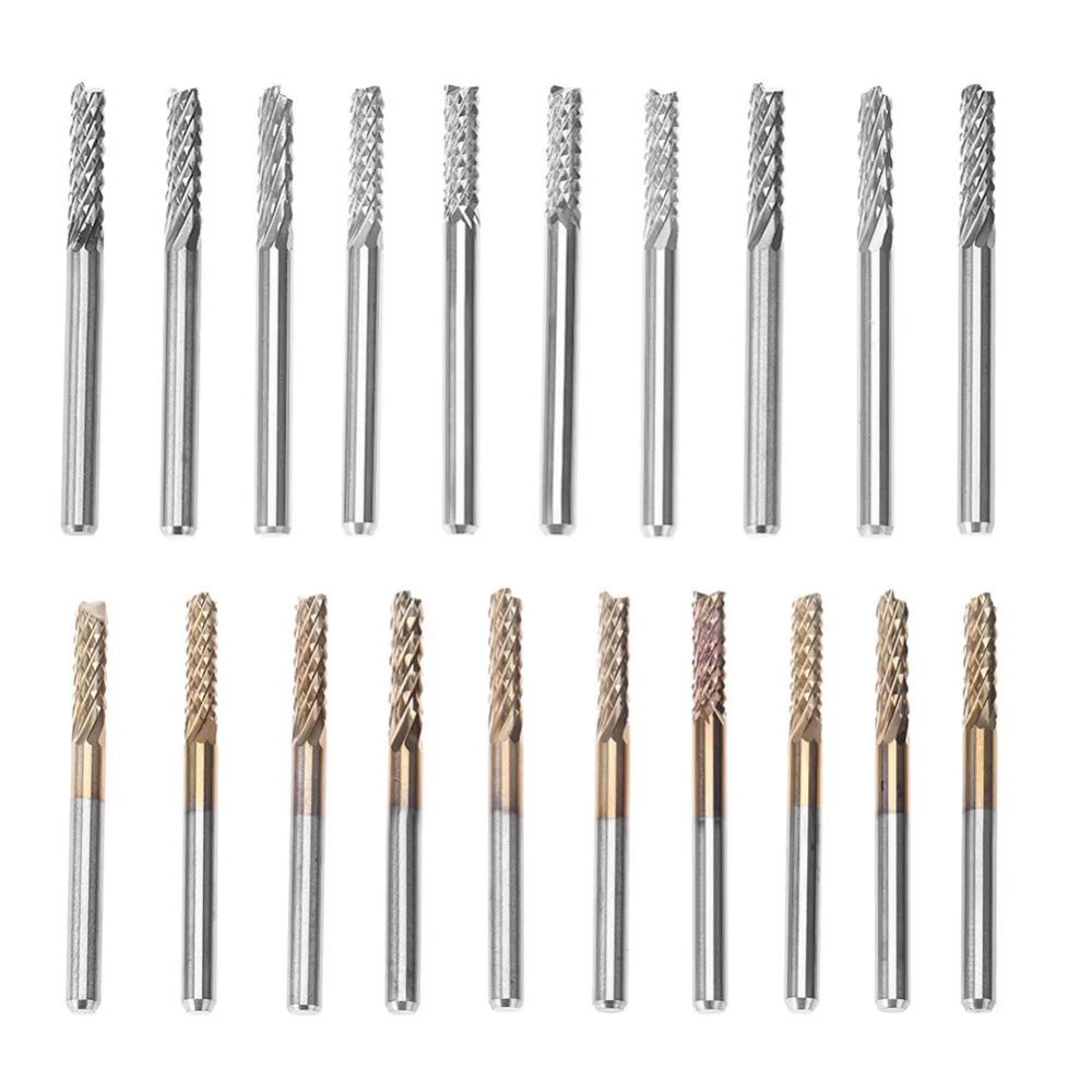 

10pcs/set 1.0mm Milling Cutter Titanium Coated PCB CNC SMT Engraving Rotary Tool