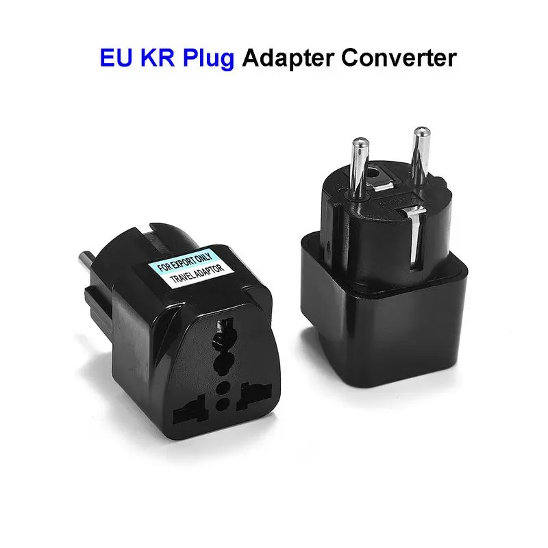 300pcs US AU UK JP BRA To EU European KR South Korea Plug Adapter