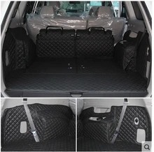 Top quality! Special trunk cargo mats for Mitsubishi Pajero Sport 7seats / 5seats 2014-2008 durable boot carpets,Free shipping