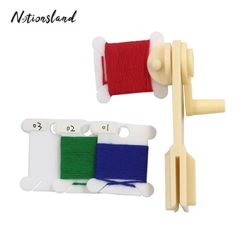 

30pcs Plastic Thread Bobbins Thread Card&String Winder for Embroidery Threads Cross Stitch Storage Holder Floss Sewing Tools